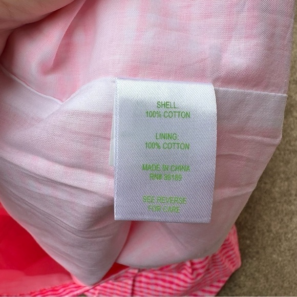 Lilly Pulitzer Thyme Scallop Peplum Gingham Skirt - Picture 8 of 8